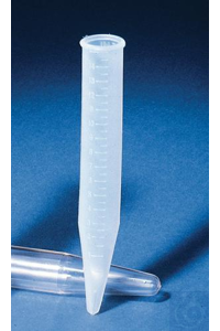 Bel-Art Polyethylene 15ml Conical Centrifuge Tubes with Rims; 11.7cm (Pack of...
